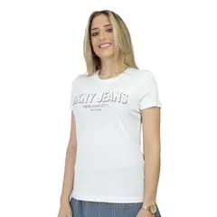 DKNY - Camiseta Original Blanco para Dama