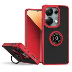 GENERICO - Estuche Mate Compatible Xiaomi Note 13 Pro 4G y Poco M6 Pro 4G Rojo