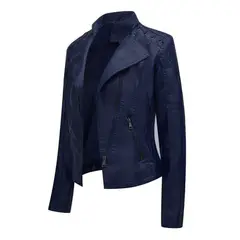 THE CLOTHING COMPANY - Chaqueta Mujer Cuero Sintético Ojaletes