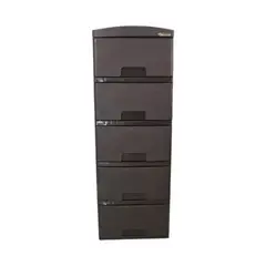 COLPLAST - Cajonero Practimueble 5 Niveles Rattan Wengue Plastico