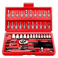 GENERICO - Juego de llaves ratches 46 piezas