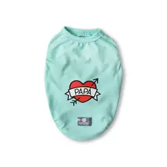 WAWAW - Esqueleto para perro talla XS menta corazón y flecha papá