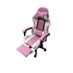 ERGONOMUS - Silla De Escritorio Con Masaje Lumbar Gamer Sencilla Con Reposapies