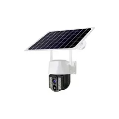 AWEI - Cámara De Seguridad Robótica Exterior Wifi Panel Solar + SD 64 GB