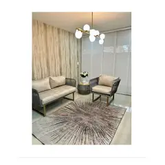 AMERICO SHOP - Tapete Decorativo Moderno 150x200 cm Diseño Grisaceo