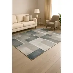 AMERICO SHOP - Tapete Decorativo Moderno 150x200 cm Diseño Cuadros Minimalista