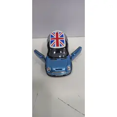 GENERICO - CARRO MINI COOPER S AZUL A ESCALA 128 DE COLECCIÓN
