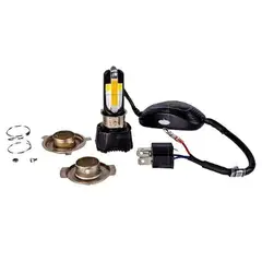REVO - BOMBILLO LED 4000 LUMENES H4 TRICETA LUZ LUJO EN AMARILLO