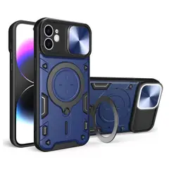 GENERICO - Funda Estuche Case Con Soporte Compatible Con iPhone 11 Azul