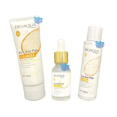 BIOAQUA - Kit Facial Arroz x3
