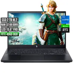 ACER - Portátil Nitro I7-13620H RTX 4060 32GB RAM 2TB SSD 15.6" FHD