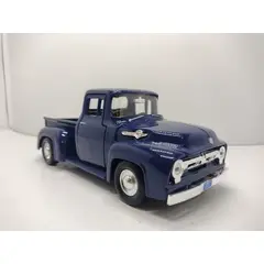 MOTOR MAX - CARRO FORD F100 1956 AZUL NOCHE A ESCALA 124 DE COLECCIÓN