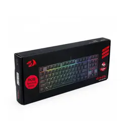 REDRAGON - Teclado Gamer Kumara K552 Negro Alámbrico RGB Switch Rojo