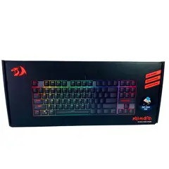 REDRAGON - Teclado Gamer Kumara K552 Negro Alámbrico RGB Switch Azul