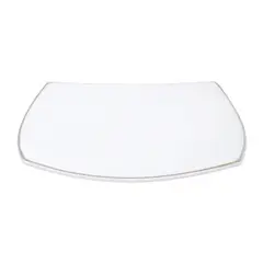 ESSENZA - Plato Pando Cuadrado Boat Gold Vitro De 8.5 Pulgadas