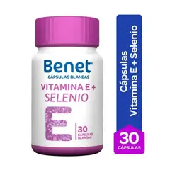 BENET - Cápsulas Blandas Benét Vitamina E + Selenio