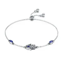 ALHAJAS - Pulsera Manilla Para Mujer Mano Fátima Amuleto Fabricda En Plata