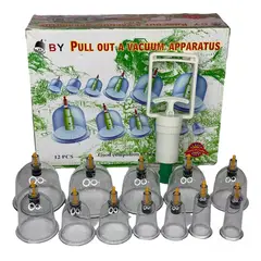 GENERICO - Set 12 Ventosas Terapéuticas Vacumterapia Portátil