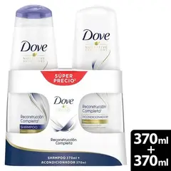 DOVE - Shampoo X 370ml + Acondi Reconstruccion Completa X 370ml