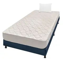 GENERICO - Colchón ortopédico y basecama obsequio dos almohadas 100x190cm
