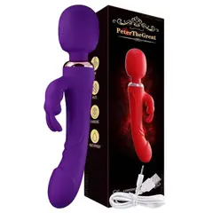 GENERICO - Vibrador Punto G Masajeador Clítoris 2 En 1 Potente Diseño Lujo