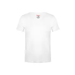 SANTANA - Camiseta Niño Cuello en V Manga Corta Blanca