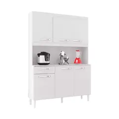 ZER - ALACENA MUEBLE AUXILIAR COCINA CARINE 6 P BLANCO