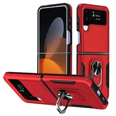 GENERICO - Funda Estuche Case Otter Compatible Con Samsung Z Flip 4 Rojo