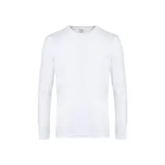 SANTANA - Camiseta Niño Cuello Redondo Manga Larga Blanca