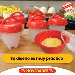 TV NOVEDADES - Sistema De Cocción Para Huevos Egglettes X 6 + Accesorio