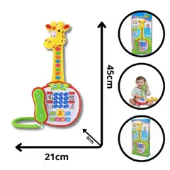 GEAR4 - GUITARRA JIRAFA JUGUETE MUSICAL PARA NIÑOS +3 AÑOS