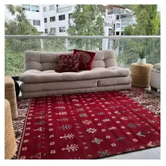 GENERICO - Alfombra Jacquard Rojo RAC1 2.80 X 3.65 m