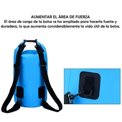 GENERICO - Bolsa Seca Tula mochila Impermeable 5l Doble Correa