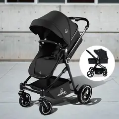 ASALVO - Coche Para Bebe Copenhaguen Negro