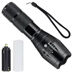 GENERICO - Linterna Recargable Alta Luz Led 5 Modos Zoom Profesional
