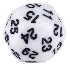 GENERICO - Juego Dados Poliédrico 30 Caras Dado Rol Casino Mate