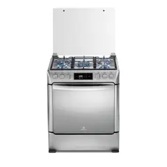 INDURAMA - Estufa De Piso ROMA 30" 5 Puestos Grill Plancha