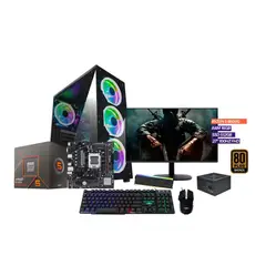 AMD - PC GAMER RYZEN 5 8600G / 16GB RAM/ SSD 512GB/ BOARD A620/ MONITOR FHD 27"