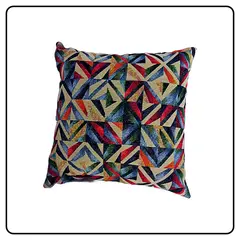 DAVINCI - Cojin decorativo de diseño color multi color con grabado 40x40.