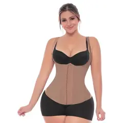 LICSY - Faja Chaleco Cinturilla Control Abdomen Fit con Broches
