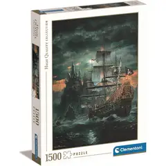 CLEMENTONI - Rompecabezas Adulto 1500 Piezas Barco Pirata Fantasía