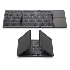 THE HOUSETRONICS - Teclado Bluetooth Plegable Con Touch Pad Mouse