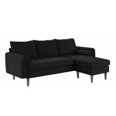 GENERICO - SALA MODERNA ZERUK MICROFIBRA NEGRO