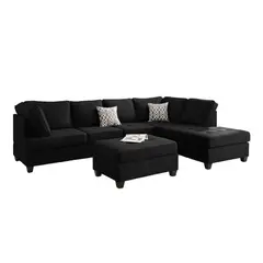 GENERICO - SALA MODERNA CATANIA MICROFIBRA NEGRO