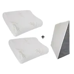 TECNOFOAM - Almohada Combo Limitado Set x 2 Almohada BAMBOO + COJIN TV