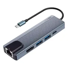 LINKON - Hub Usb C Adaptador Multipuerto Rj45 5 En 1 Macbook-