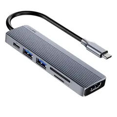 LINKON - Hub Usb C Adaptador Multipuerto 6 En 1 Para Macbook Windows-
