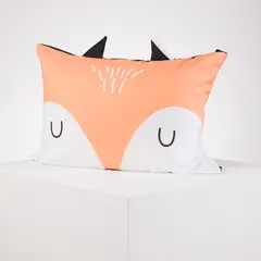 DISTRIHOGAR - Funda De Almohada Zorro Microfibra Poliéster 50 X 70 Cm