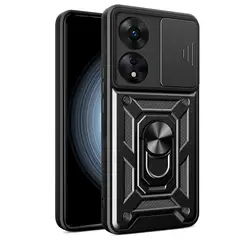 GENERICO - Funda Estuche Case Slider Compatible Con Oppo A78 4G Negro