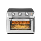 HOLSTEIN - Horno Freidor Housewares 20 lt | 4 Funciones | Temporizador de apagado | 1500W